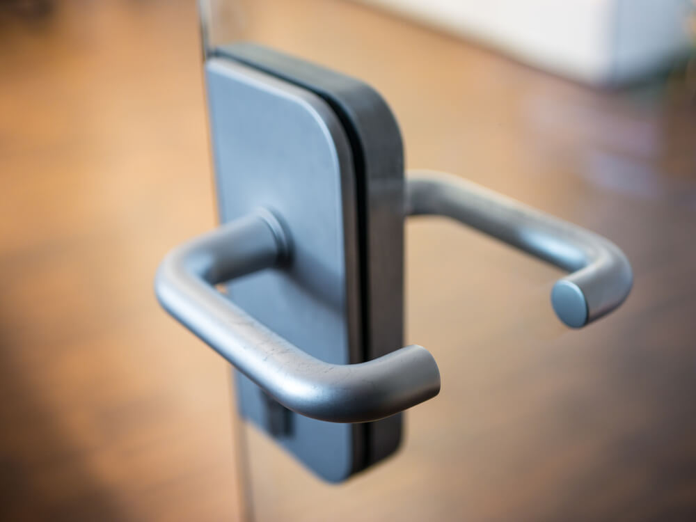image shows door knobs