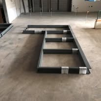 image shows industrial metal door